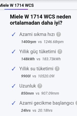 MİELE W1714 SOFTTRONİC PETEK KAZANLI ÇAMAŞIR MAKİNESİ
